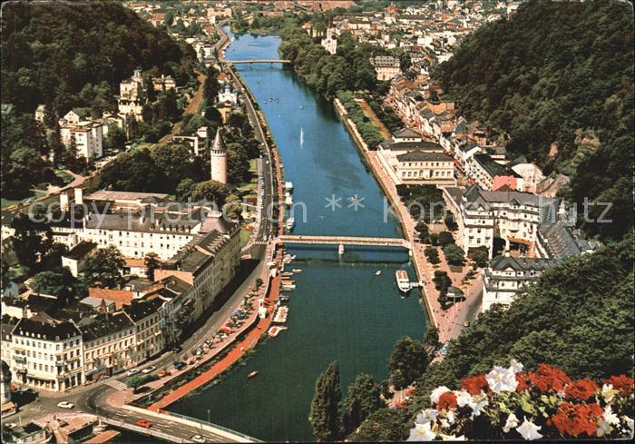 Bad Ems Fliegeraufnahme Lahnpartie mit Kurviertel