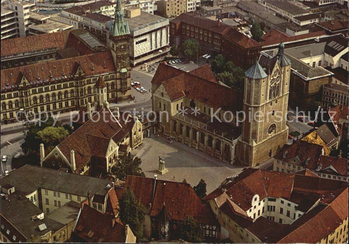 BRAUNSCHWEIG  CITY Fliegeraufnahme Burgplatz und Rathaus