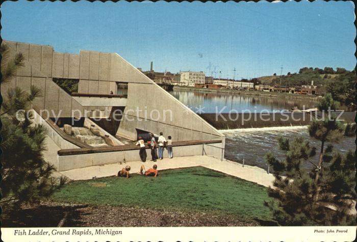Michigan US-State Fish Ladder Grand Rapids