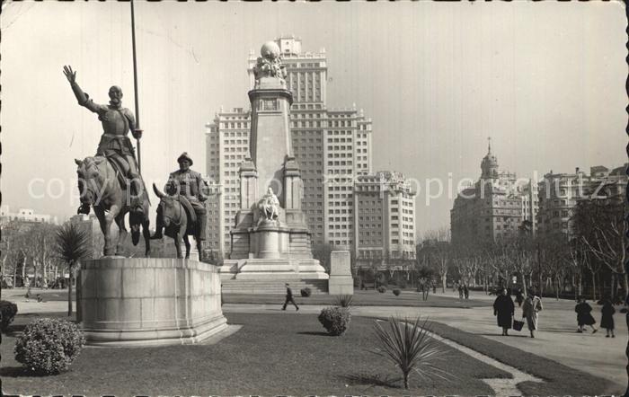 Madrid Spain Plaza de Espana Monumento a Cervantes