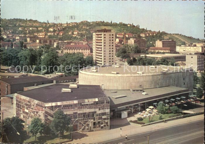 STUTTGART  CITY Fliegeraufnahme Liederhalle