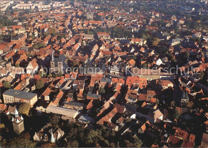 Quedlinburg Harz Fliegeraufnahme Fachwerkstadt