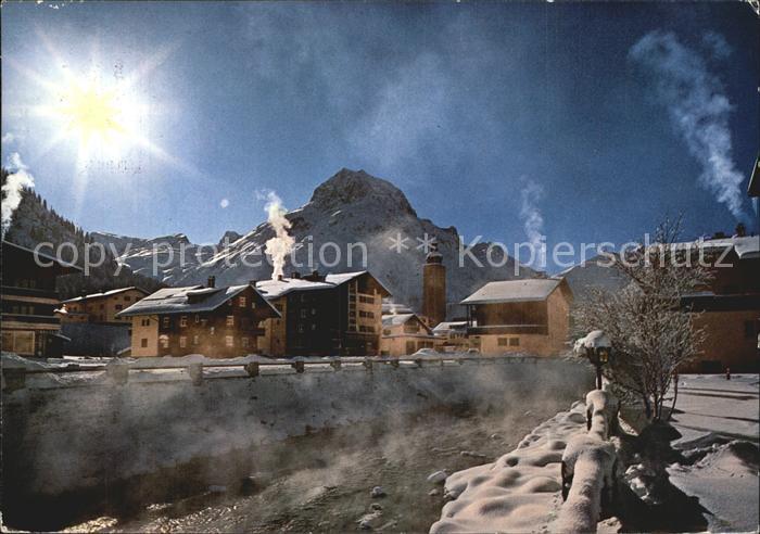 Lech Vorarlberg Wintermorgen