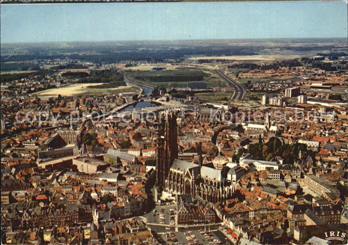 Mechelen Malines Fliegeraufnahme mit Kirche