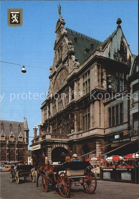 Gent Gand Flandre Koninklijke Vlaamse Schouwburg Pferdekutschen