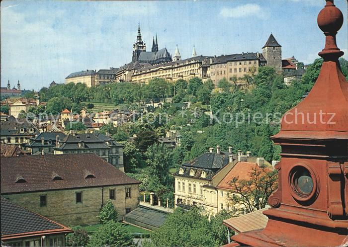 Praha Prahy Prague Burg und die Kleinseite