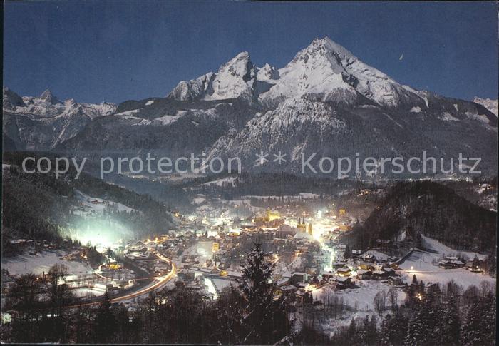 BERCHTESGADEN Bayern Mondnacht