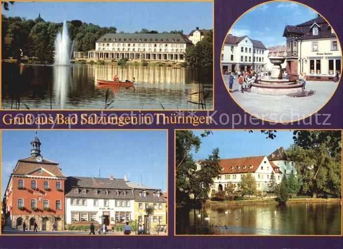 Bad Salzungen Kurhaus Burgsee Markt Cafe Bein Hufeland-Sanatorium