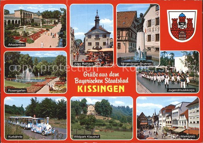 Bad Kissingen Arkadenbau Kurbaehnle Wildpark-Klaushof Missesaenger-Brunnen