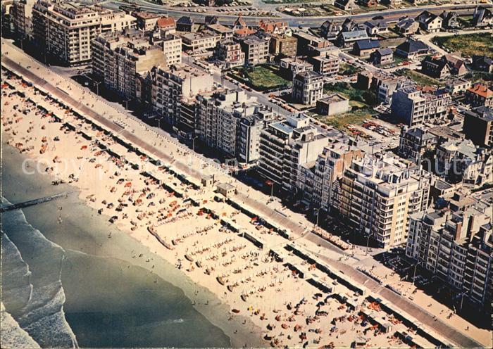 Wenduine Fliegeraufnahme mit Strand