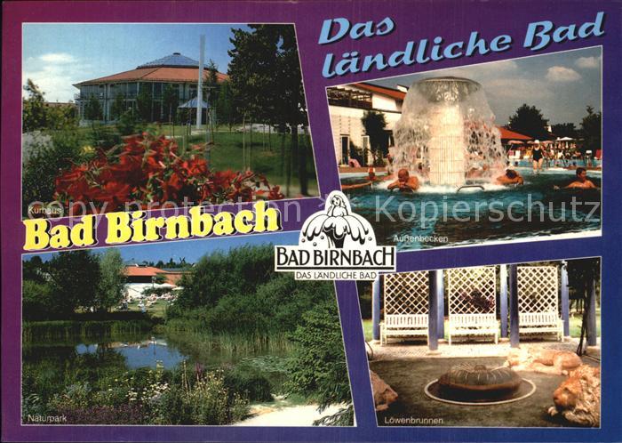 Bad Birnbach Naturpark Aussenbecken Loewenbrunnen Kurhaus