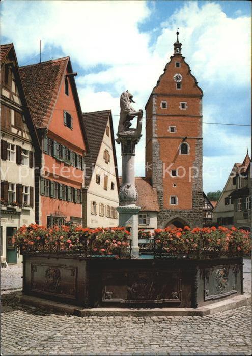 Dinkelsbuehl Loewenbrunnen