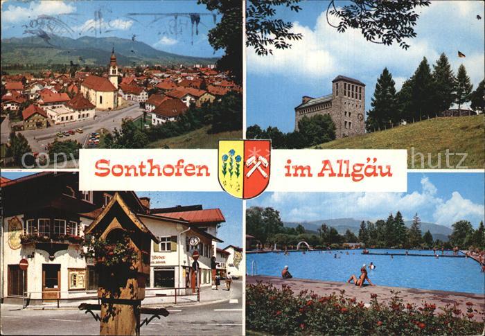 Sonthofen Oberallgaeu Ansichten Freibad