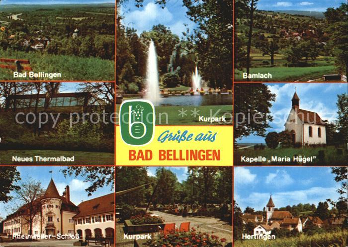 Bad Bellingen Maria Huegel Bamlach Rheinweiler Schloss Kurpark