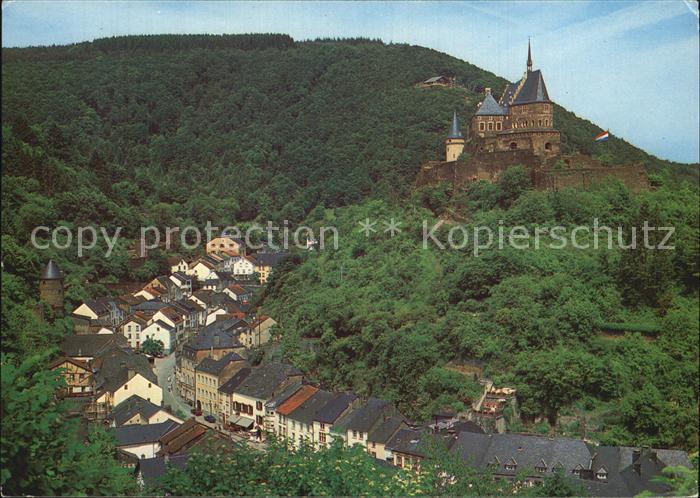 Vianden Schloss Stadtansichten