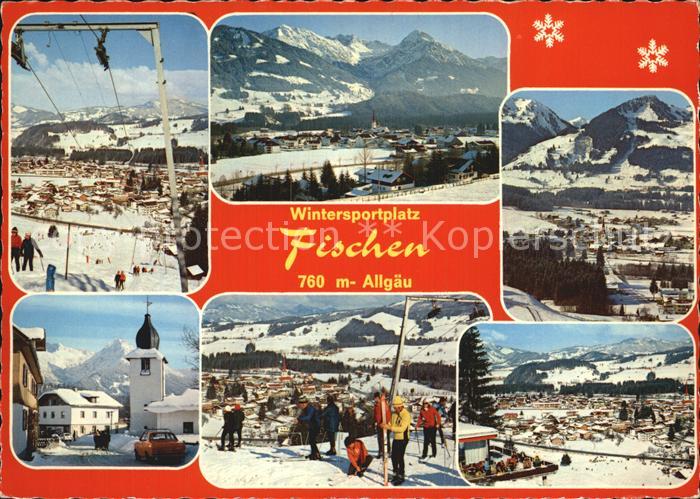 Fischen Allgaeu Winter Skilift Ansichten