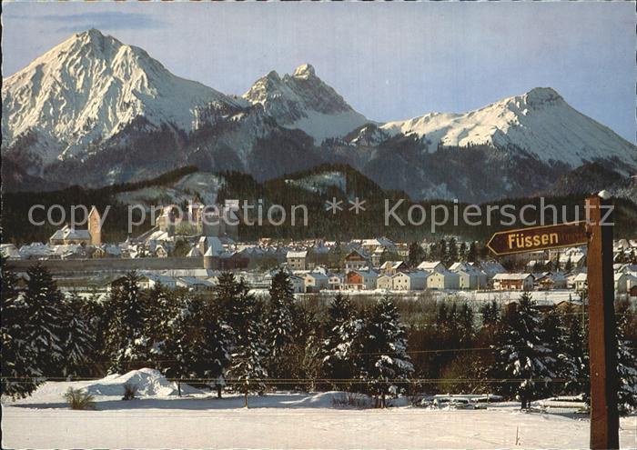 Fuessen Allgaeu Winter Rossberg Aggenstein Breitenstein