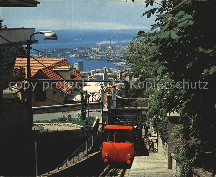 Genova Genua Liguria Panorama Righi Seilbahn