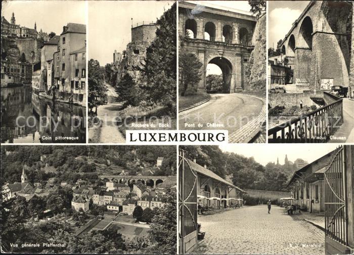 LUXEMBOURG Luxemburg Pfaffenthal Manefeld Schlossruecke Viaduct Clausen
