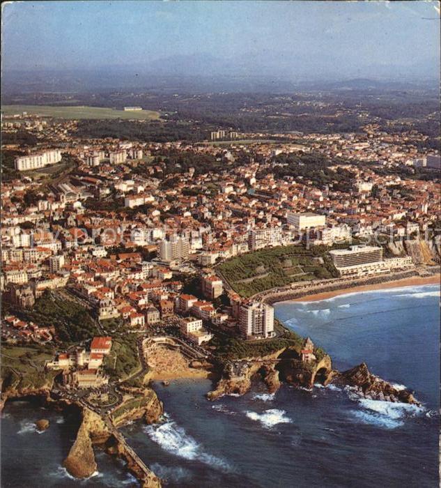 Biarritz Pyrenees Atlantiques Rocher Vierge Hafen