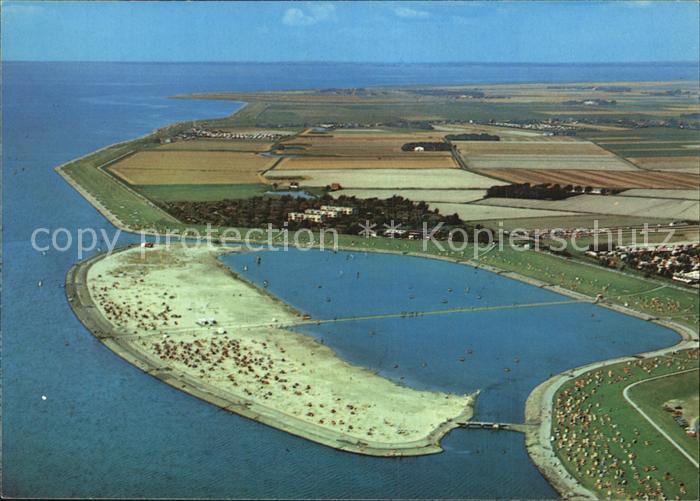 Buesum Nordseebad Strand Luftaufnahme