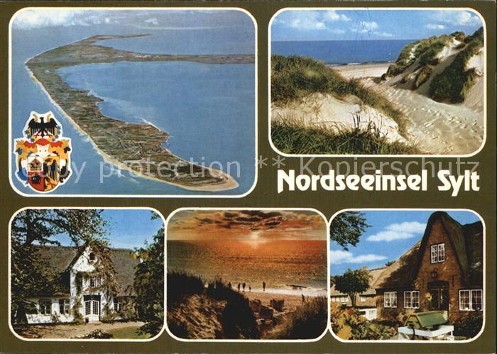 SYLT Insel Schleswig-Holstein Strand Insel Luftaufnahme