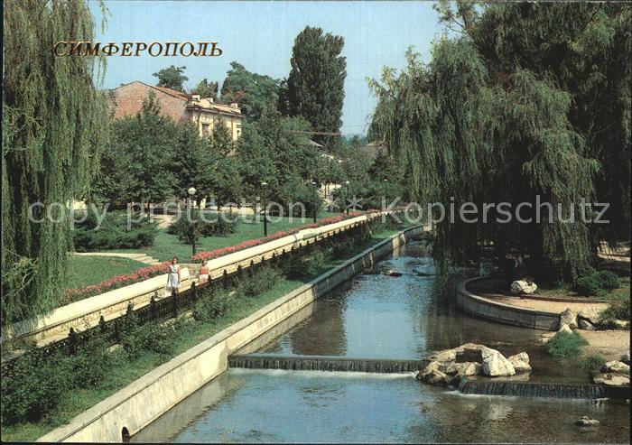 Simferopol Krim Crimea Embankment of the Salgir River