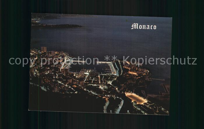 Monaco Panorama bei Nacht