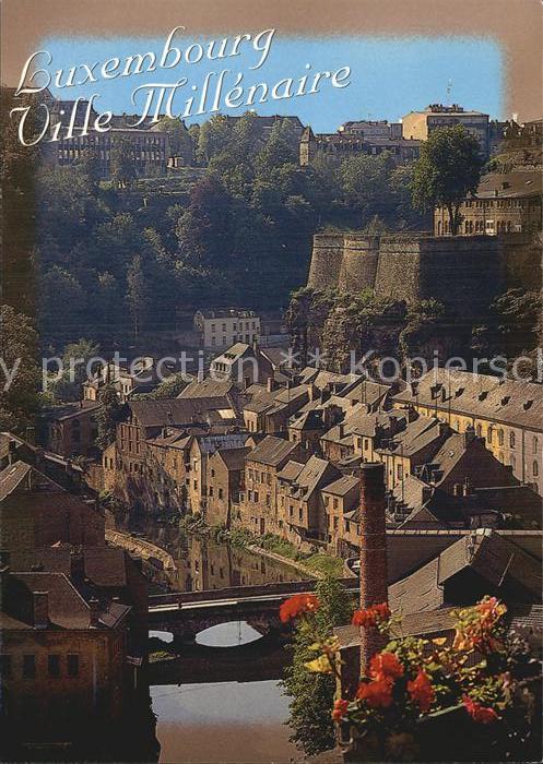 LUXEMBOURG  Luxemburg Alzette pittoresque au Grand Vue sur Bastion du St Esprit
