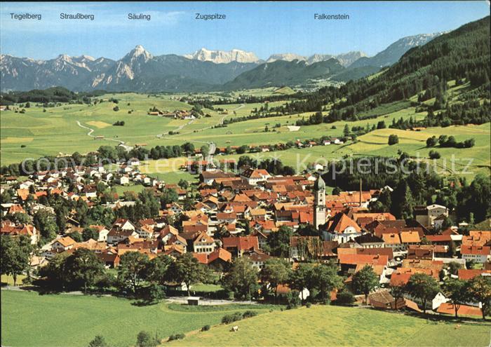 Nesselwang Allgaeu Bayern Fliegeraufnahme