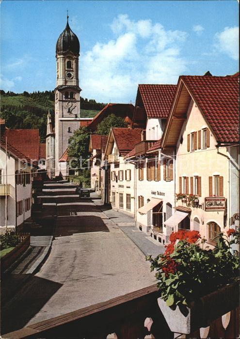 Nesselwang Allgaeu Bayern Von Linggstrasse Kirche
