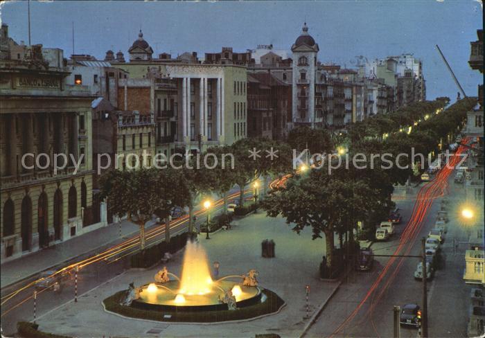 Tarragona Avenida del Generalisimo Nocturno