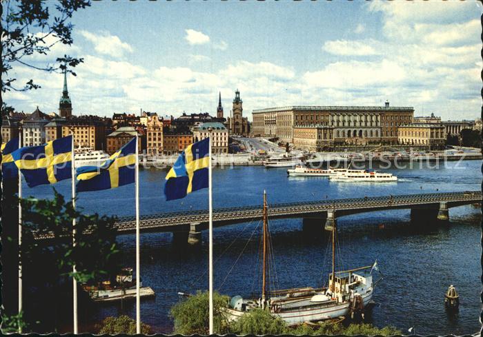 Stockholm Kungliga Slottet och Stroembron