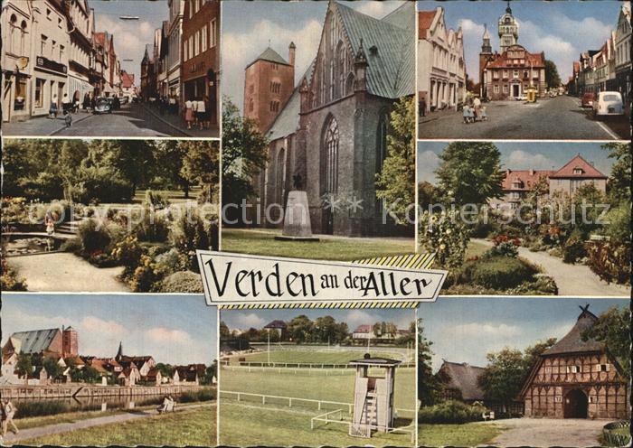 Verden Aller Orts und Teilansichten Kirche Park Fachwerkhaus