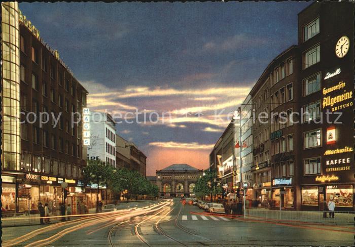 HANNOVER  CITY Bahnhofstrasse mit Hauptbahnhof