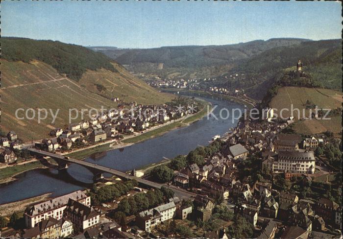 Cochem Mosel Blick vom Pinnerkreuz