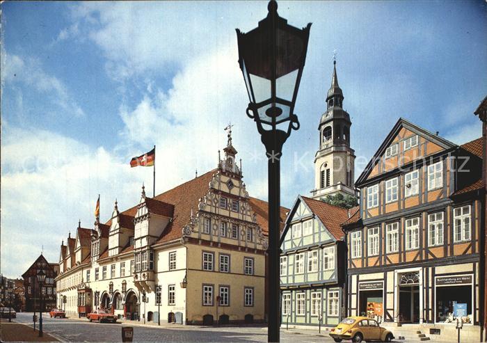 Celle Niedersachsen Rathaus mit Stadtkirche