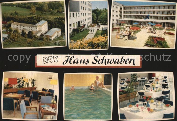 Bad Mergentheim DAK Haus Schwaben Gastraum Park Schwimmbad Speisesaal