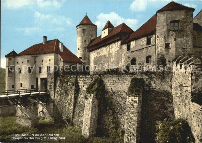 Burghausen Salzach Hauptbau der Burg mit Bergfried