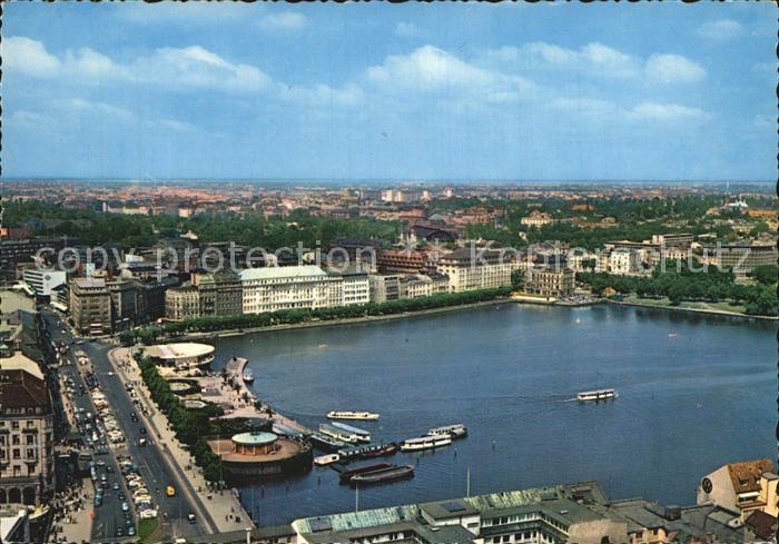 HAMBURG  CITY Jungfernstieg und Binnenalster