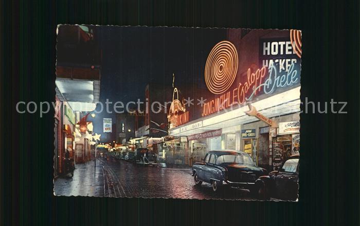 St Pauli Grosse Freiheit bei Nacht