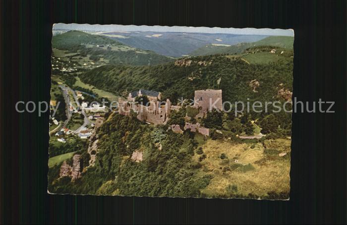 Nideggen Eifel Fliegeraufnahme Burgruine Nideggen