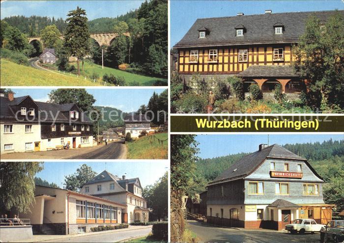 Wurzbach Viadukt Sormitztal Konsum Gaststaette FDGB Erholungsheim Rathaus Techni