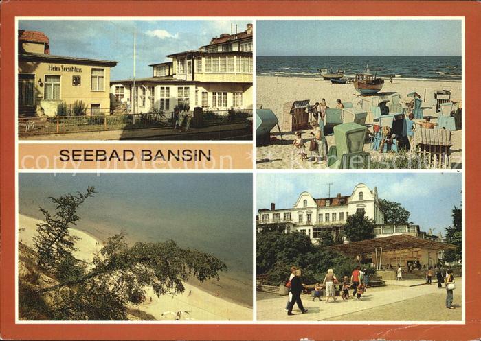 Bansin Ostseebad FDGB Erholungsheim Strand