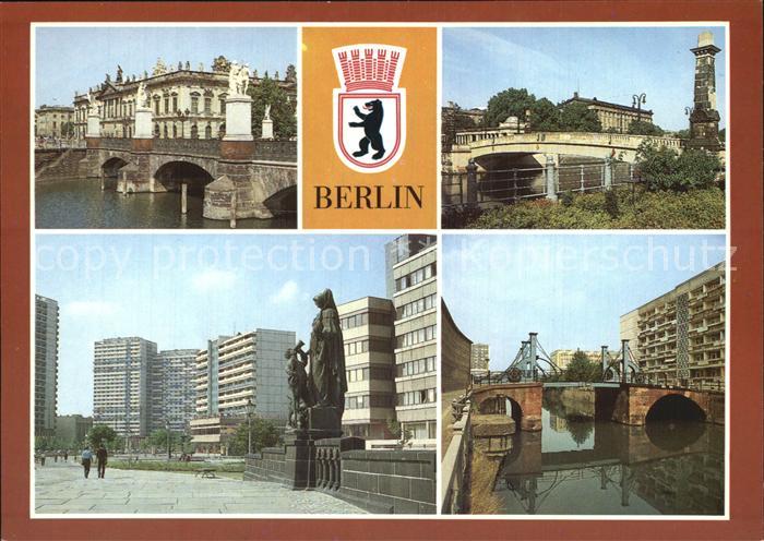 BERLIN  CITY Marx Engels Bruecke Friedrichsbruecke Gertraudenbruecke Jungfernbru