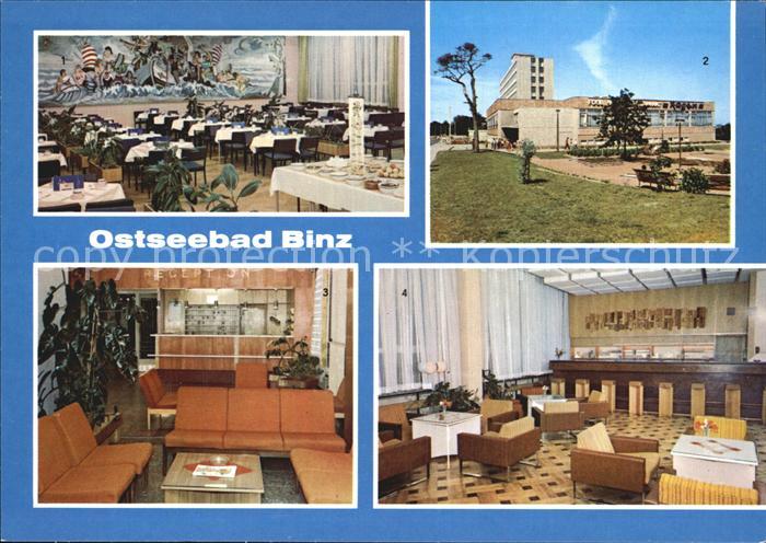 Binz Ruegen Urlauberrestaurant Speisesaal Bar FDGB Erholungsheim Arkona