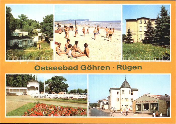 Goehren Ruegen FDGB Urlaubersiedlung Strand FDGB Erholungsheim Konzertgarten Wil