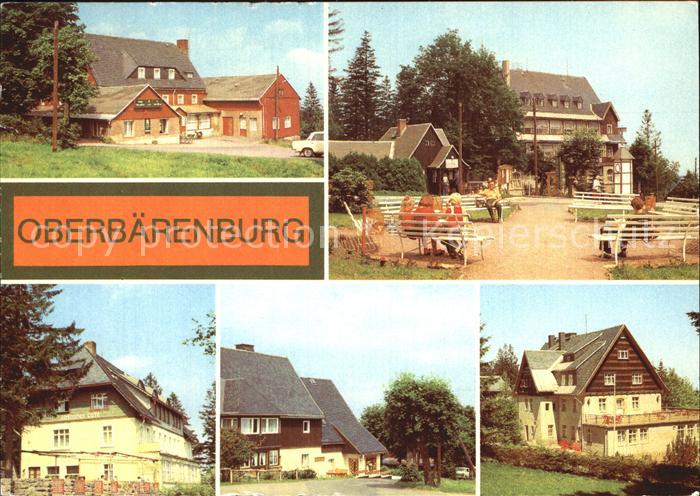 Oberbaerenburg Baerenburg HO Hotel Gaststaette FDGB Erholungsheim Urlaubercafe W