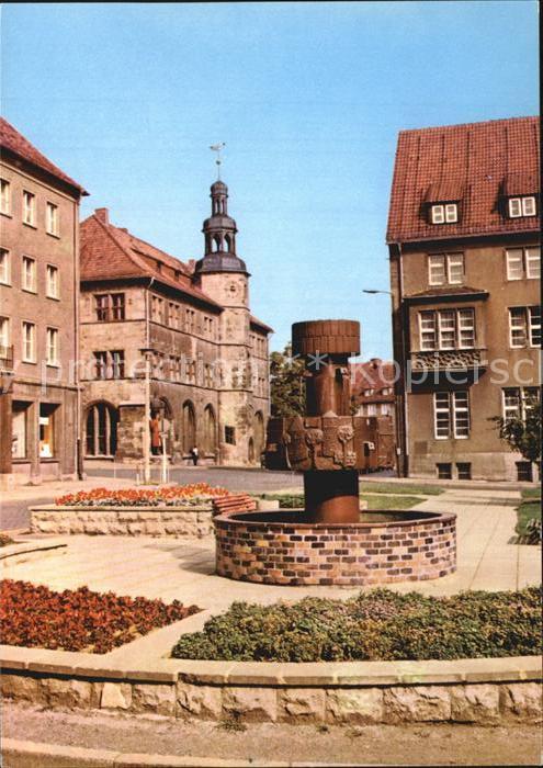 Nordhausen Thueringen Lutherplatz Brunnen