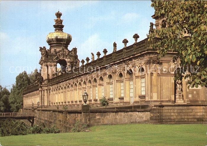 DRESDEN Elbe Zwinger Kronentor mit Langgalerie